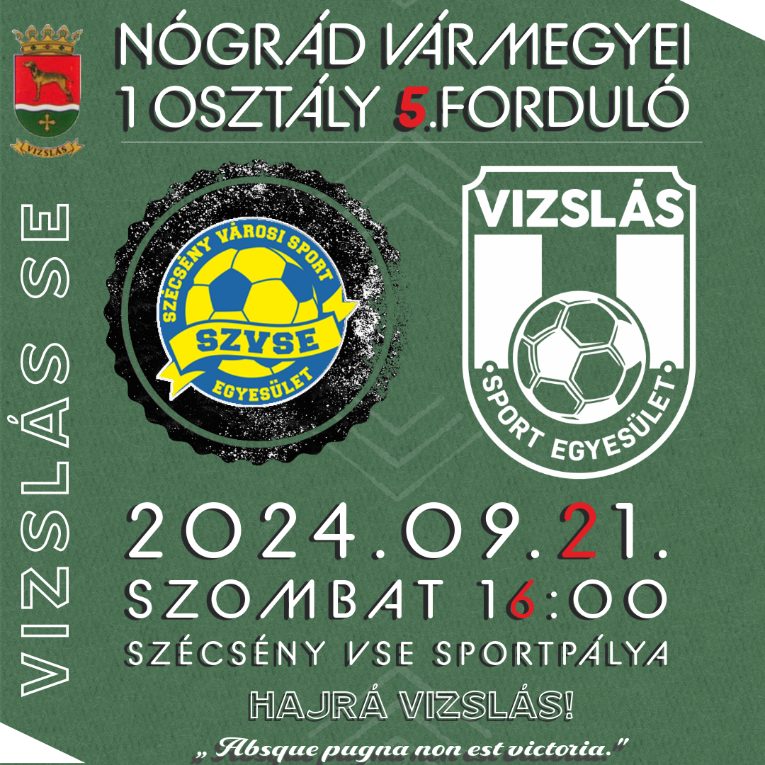 You are currently viewing 🆚 NVM1.o 5f. Szécsény VSE – Vizslás SE